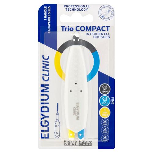 Miniaturka artykułu - Elgydium Clinic Trio Compact Szczoteczka do przestrzeni międzyzębowych 0,6/0,8/1mm, 1 szt.