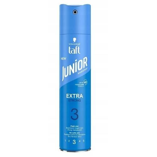 Taft Junior N&deg;3 Extra Strong Lakier do włos&oacute;w, 250 ml