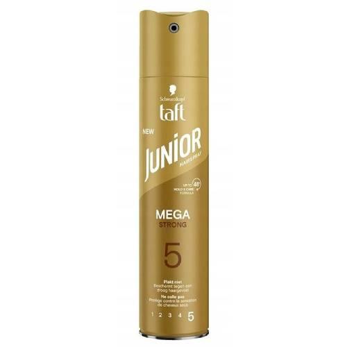 Taft Junior N&deg;5 Mega Strong Lakier do włos&oacute;w, 250 ml