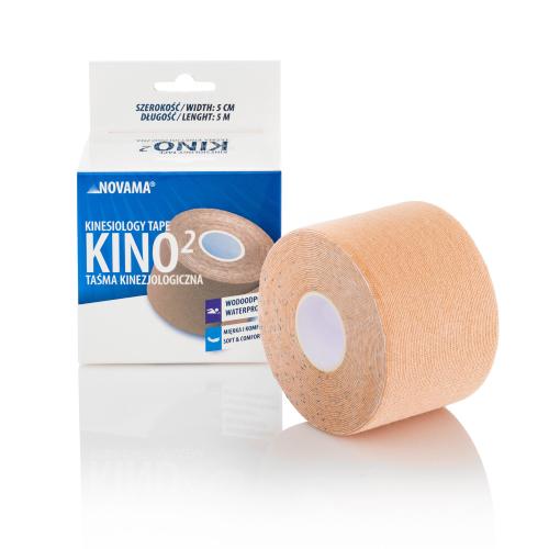 Miniaturka artykułu - NOVAMA KINO 2 Taśma kinezjologiczna 5cm x 5m cielista