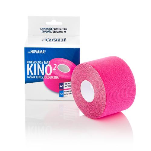 Miniaturka artykułu - NOVAMA KINO 2 Taśma kinezjologiczna 5cm x 5m r&oacute;żowa