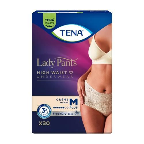 Miniaturka artykułu - Tena Lady Pants Plus Creme Bielizna chłonna dla kobiet M, 30 szt.