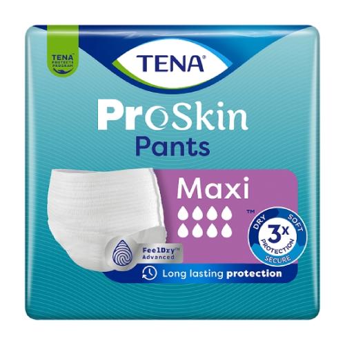 Miniaturka artykułu - TENA PANTS ProSkin Maxi Majtki chłonne XL, 10 szt.