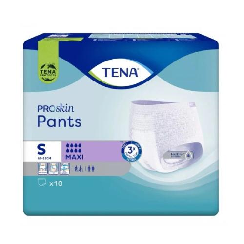 Miniaturka artykułu - TENA PANTS ProSkin Maxi S, 10 szt. - majtki chłonne 