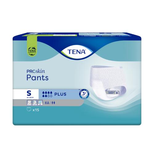 Miniaturka artykułu - TENA PANTS ProSkin Plus Majtki chłonne S, 15 sztuk