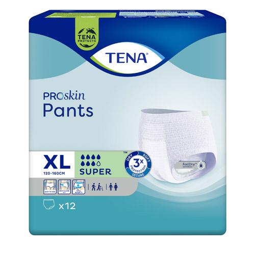Miniaturka artykułu - TENA Pants ProSkin Super XL, 12 szt - pieluchomajtki