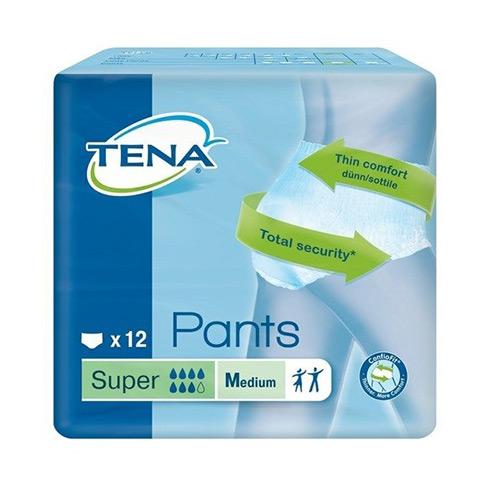Miniaturka artykułu - TENA PANTS Super Medium Majtki chłonne, 12 sztuk