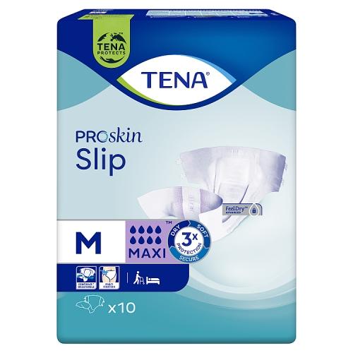Miniaturka artykułu - TENA SLIP PROSKIN Maxi M, 10 szt - pieluchomajtki