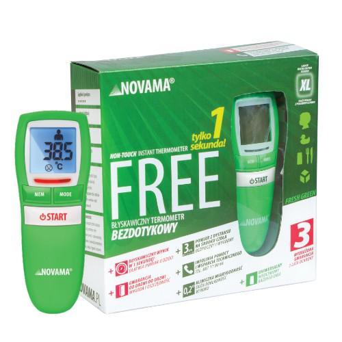 Miniaturka artykułu -  NOVAMA Free Termometr bezdotykowy fresh green