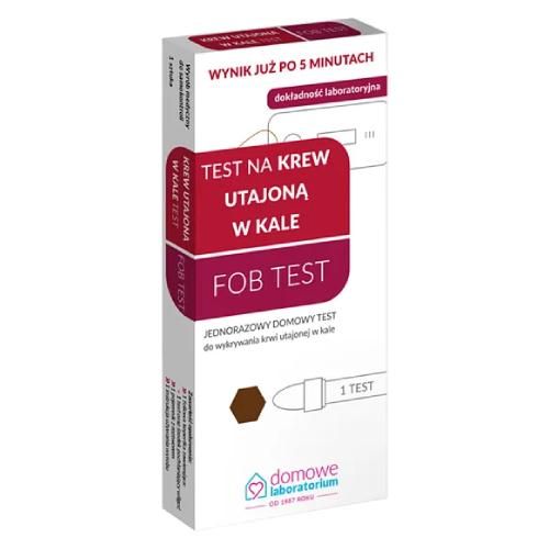 Miniaturka artykułu - Test FOB do wykrywania krwi utajonej w kale - 1 sztuka