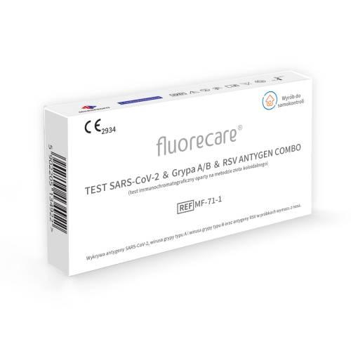 Miniaturka artykułu - Fluorecare Test Sars-CoV-2 & Grypa A/B & RSV Antygen Combo, 1 szt.