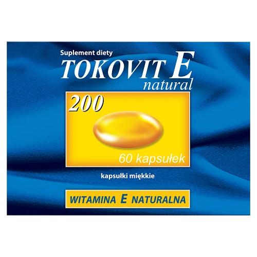Tokovit E Natural 200 j.m, 60 kaps.