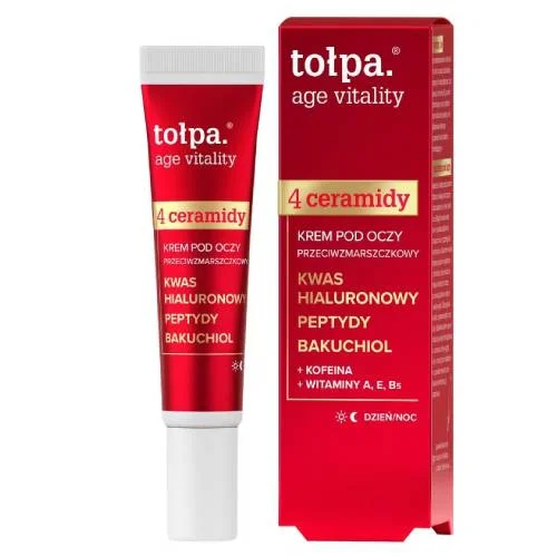 Miniaturka artykułu - Tołpa Age Vitality 4 Ceramidy Krem pod oczy przeciwzmarszczkowy, 15 ml