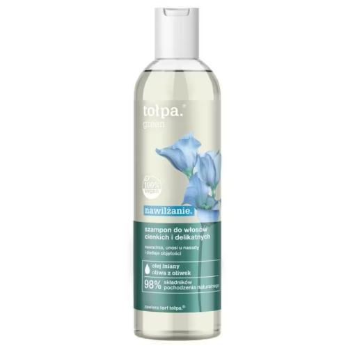 Miniaturka artykułu - TOŁPA green nawilżanie Szampon do włos&oacute;w cienkich i delikatnych, 300ml