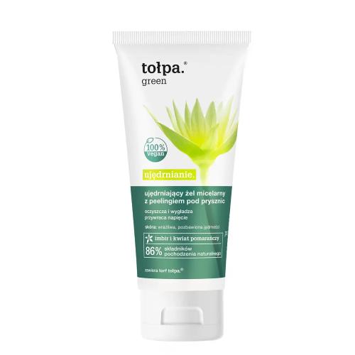 Miniaturka artykułu - TOŁPA GREEN Ujędrniający żel micelarny z peelingiem pod prysznic, 200ml