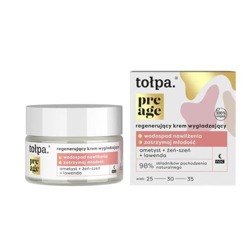 Miniaturka artykułu - Tołpa Pre Age Krem regenerująco-wygładzający na noc, 50ml