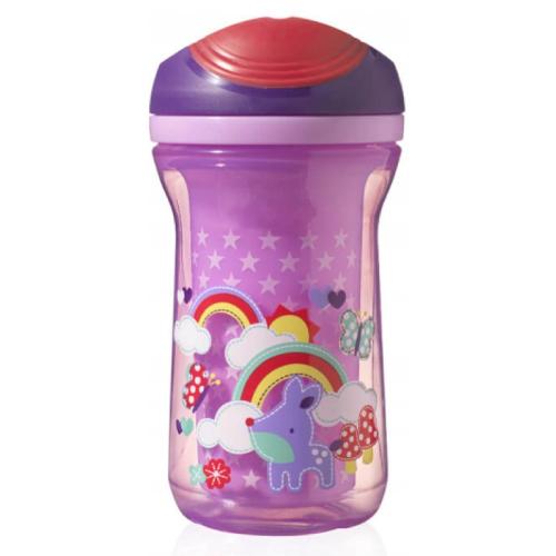 Miniaturka artykułu - Tommee Tippee Bidon Łyczek 12m+ fioletowy, 300ml