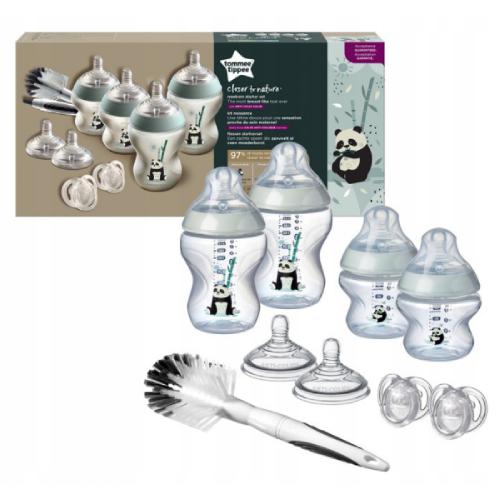Miniaturka artykułu - Tommee Tippee Zestaw startowy dla noworodka Closer to nature Panda