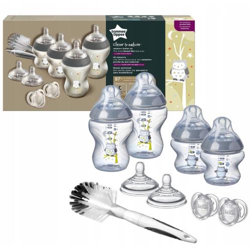 Miniaturka artykułu - Tommee Tippee Zestaw startowy dla noworodka Closer to nature Sowa