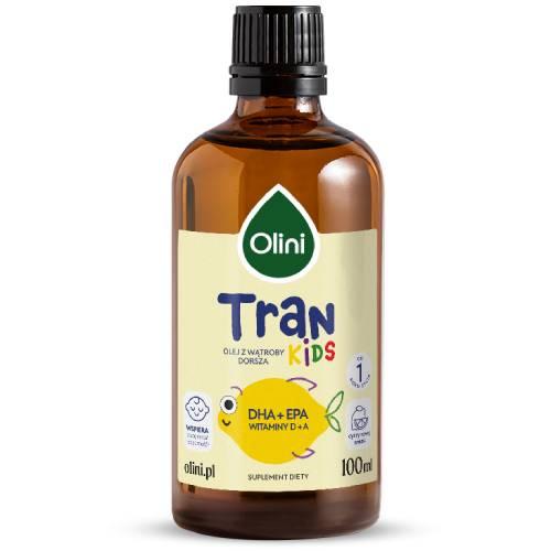 Miniaturka artykułu - Olini Tran o smaku cytrynowym, 100 ml