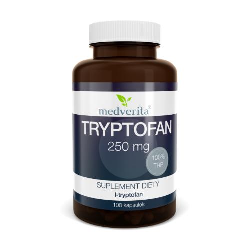 Miniaturka artykułu - Tryptofan Medverita - 100 kapsułek (28649)