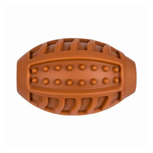 Miniaturka artykułu - Tullo Nefi Piłka dla psa rugby z kolcami piszcząca 10 cm