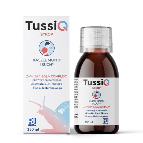 Miniaturka artykułu - TussiQ Syrop na kaszel suchy i mokry dla dzieci i dorosłych, 150 ml