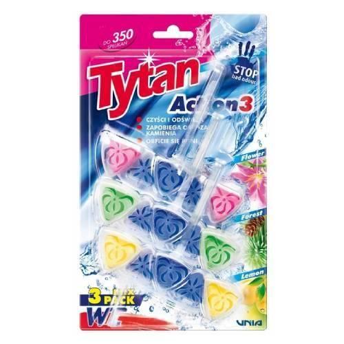 Miniaturka artykułu - TYTAN Action 3 Kostka toaletowa WC, 3x40 g