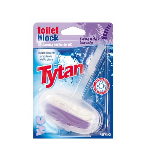 Miniaturka artykułu - TYTAN Dwufazowa kostka do WC Lawenda, 40g