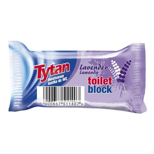 Miniaturka artykułu - TYTAN Dwufazowa kostka do WC Lawenda zapas, 40g