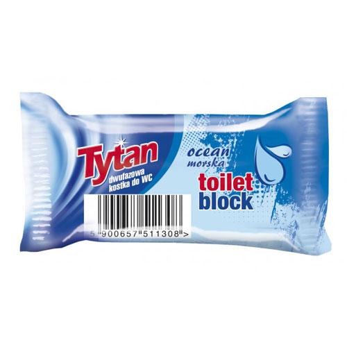 Miniaturka artykułu - TYTAN Dwufazowa kostka do WC Morska zapas, 40g