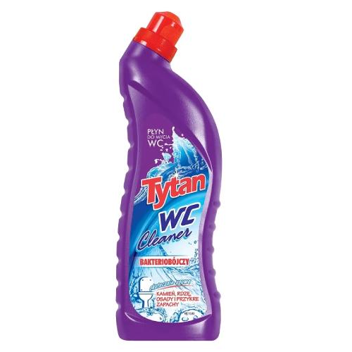 Miniaturka artykułu - TYTAN Płyn do mycia WC Fioletowy, 1.2kg ZALANA ETYKIETA