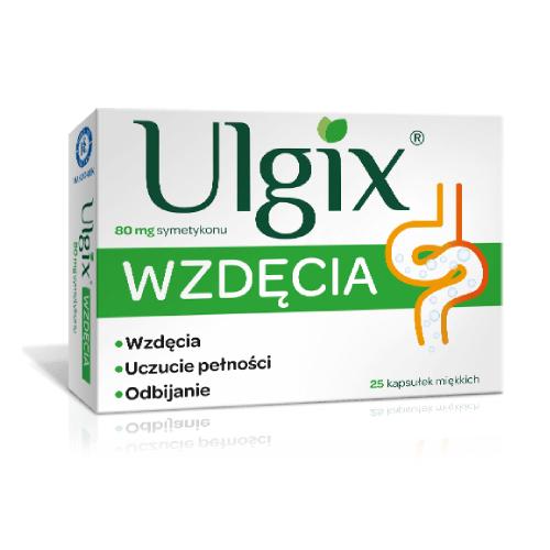 Miniaturka artykułu - ULGIX Wzdęcia 80 mg, 25 kaps.