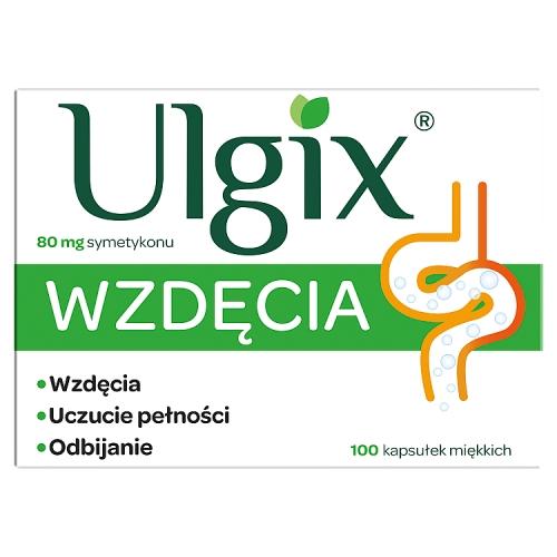 Miniaturka artykułu - ULGIX Wzdęcia 80 mg, 100 kaps.