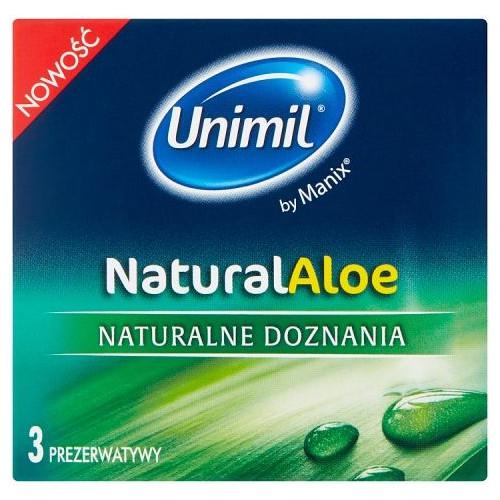 Miniaturka artykułu - UNIMIL NaturalAloe Prezerwatywy, 3szt.