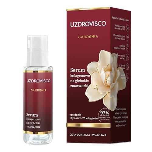 Miniaturka artykułu - Uzdrovisco Gardenia Serum kolagenowe na głębokie zmarszczki, 30 ml 