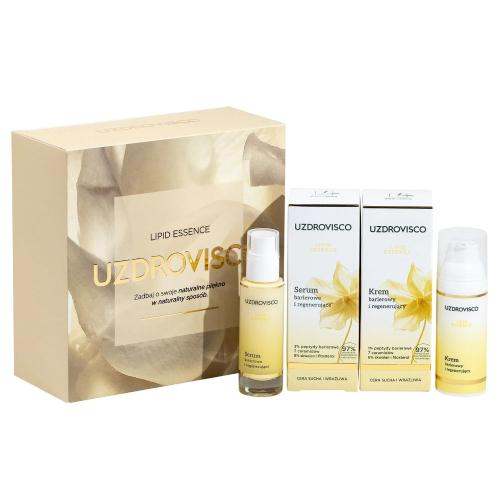 Miniaturka artykułu - Uzdrovisco Lipid Essence Zestaw świąteczny: Serum barierowe i regenerujące, 30 ml + Krem barierowy i regenerujący, 50 ml