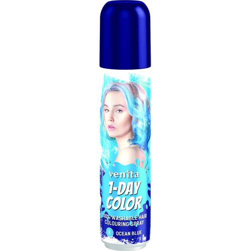 Miniaturka artykułu - VENITA 1-Day Color Koloryzujący spray do włos&oacute;w Morska Fala, 50ml