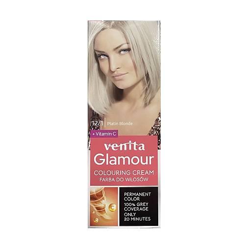 Miniaturka artykułu -  VENITA GLAMOUR Farba do włos&oacute;w, 12/1 Platynowy blond
