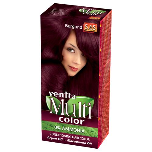 Miniaturka artykułu - Venita Multi Color Farba do włos&oacute;w bez amoniaku 5.65 Burgund