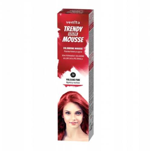 Miniaturka artykułu - VENITA Trendy Color Mousse Pianka koloryzująca do włos&oacute;w 31 Ognisty Wulkan, 75ml