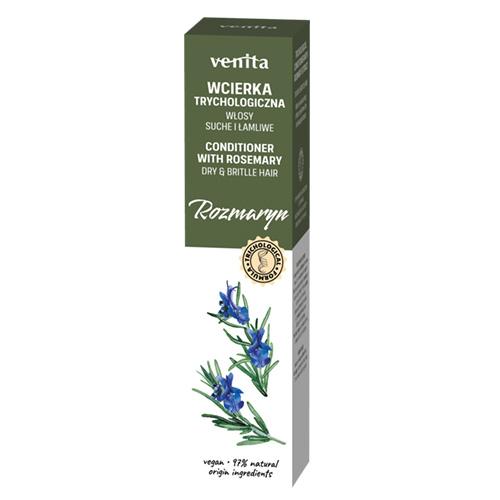 Miniaturka artykułu - VENITA Trychologiczna Wcierka do włos&oacute;w suchych i łamliwych Rozmaryn, 100ml