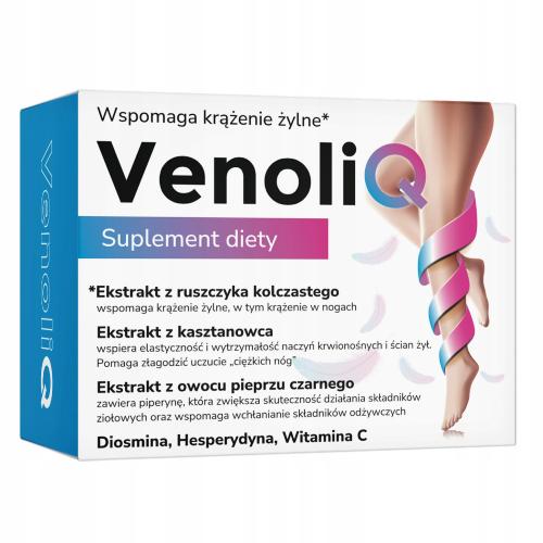 Zdjęcie produktu - BioceriQ Pharma VenoliQ, 60 kaps.