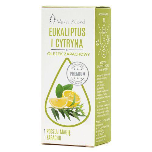 Miniaturka artykułu - Vera Nord Olejek zapachowy Eukaliptus i cytryna, 10 ml