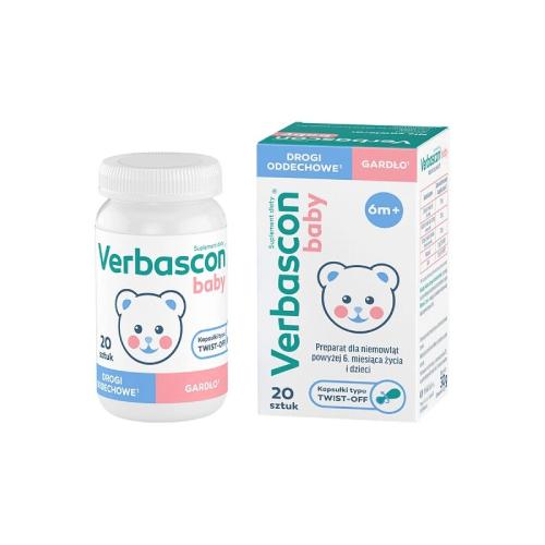 Miniaturka artykułu - Verbascon Baby kaps.twistoff, 20 kaps.