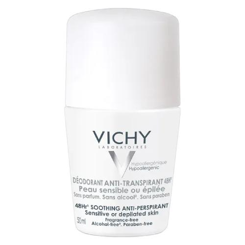 Miniaturka artykułu - Vichy Antyperspirant kojący do sk&oacute;ry wrażliwej, 50 ml