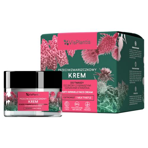 Miniaturka artykułu - Vis Plantis krem przeciwzmarszczkowy z ostropestem, 50ml