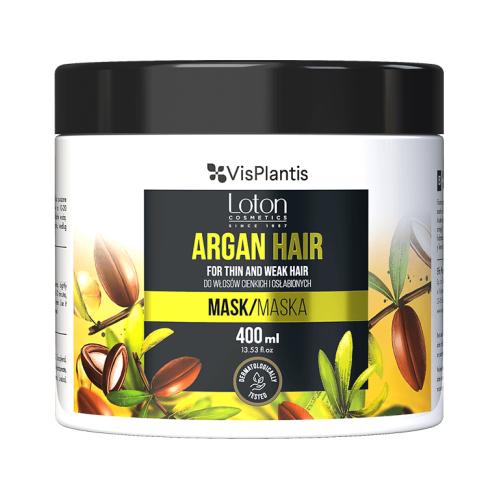 Miniaturka artykułu - Vis Plantis Loton Maska do włos&oacute;w cienkich i osłabionych Argan Hair, 400ml