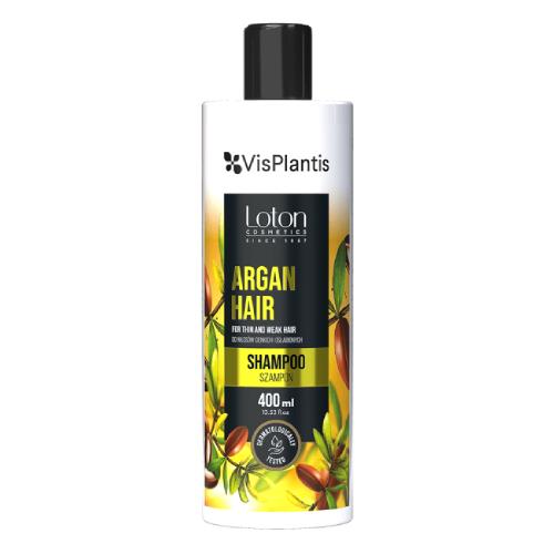 Miniaturka artykułu - Vis Plantis Loton Szampon do włos&oacute;w cienkich i osłabionych Argan Hair, 400ml