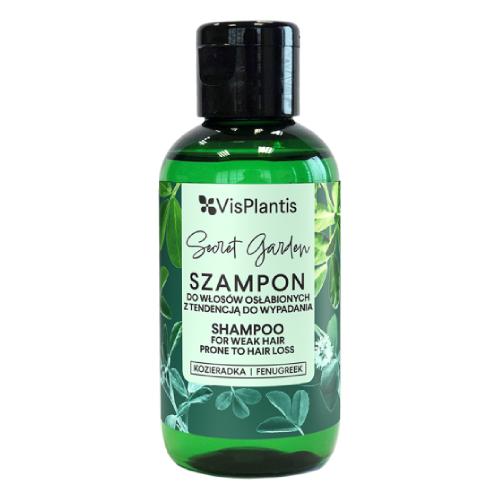 Miniaturka artykułu - Vis Plantis Secret Garden Szampon do włos&oacute;w osłabionych z tendencją do wypadania Kozieradka, 75ml